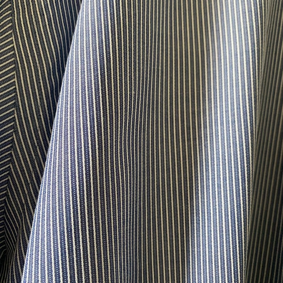 NWOT Blue Striped Button Down Shirt - Picture 6 of 8